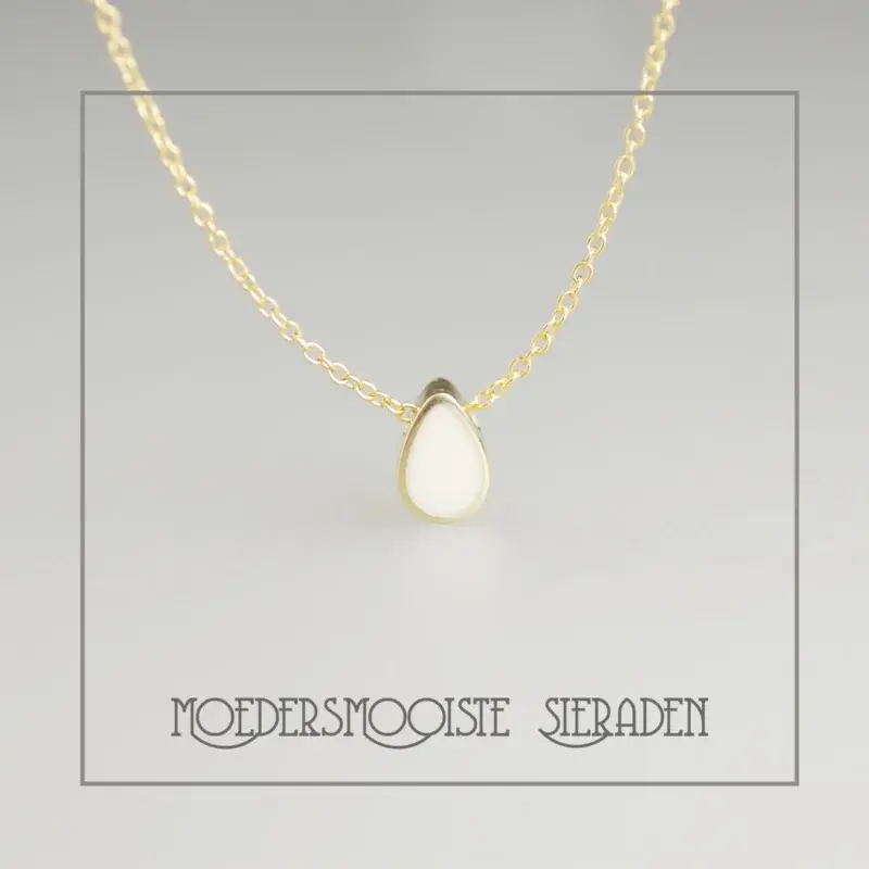 Moedermelk Armband van Goud Center Druppel