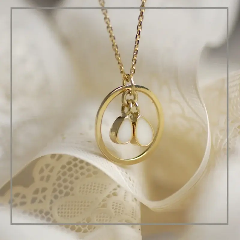 Moedermelk Collier Golden Drops