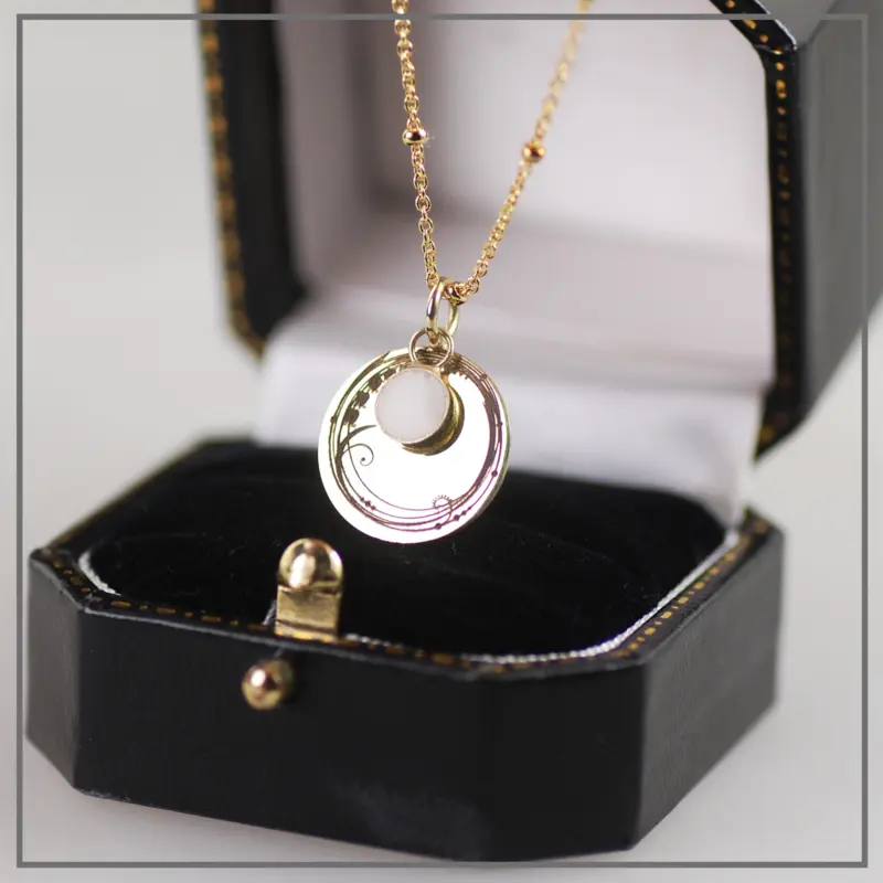 Moedermelk Ketting Art Nouveau #1 van Goud