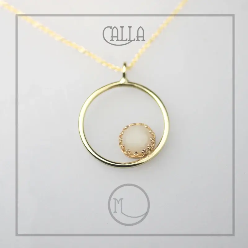 Moedermelk Ketting Calla #1 in Goud