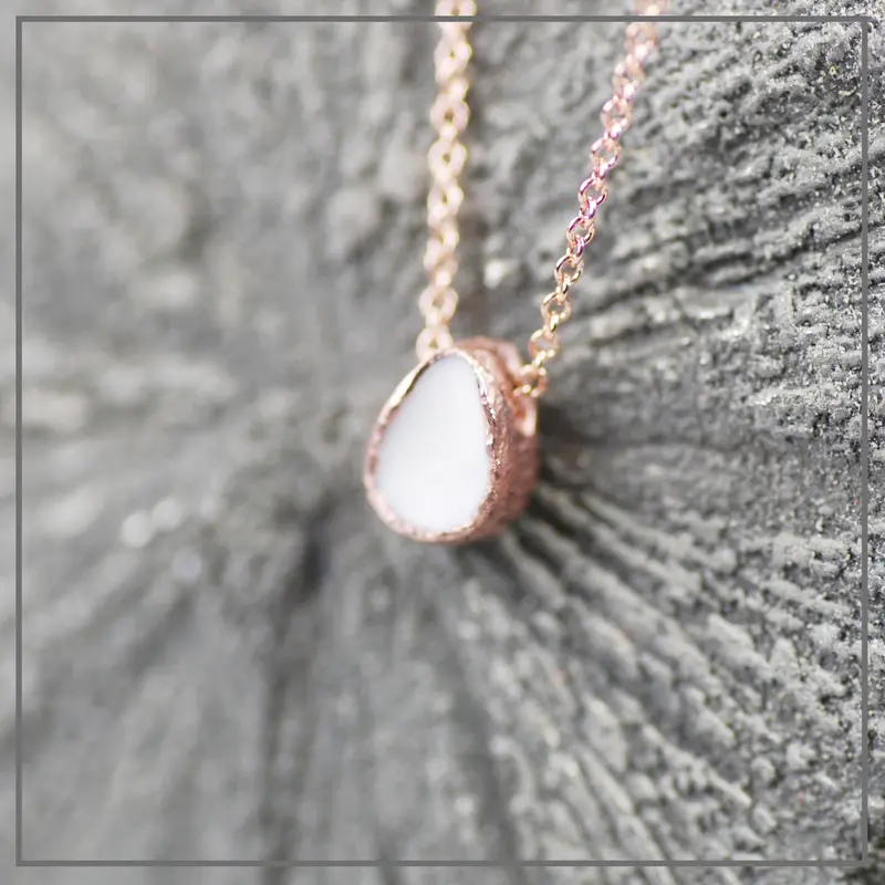 Moedermelk Ketting Center Drop Pure Roségoud