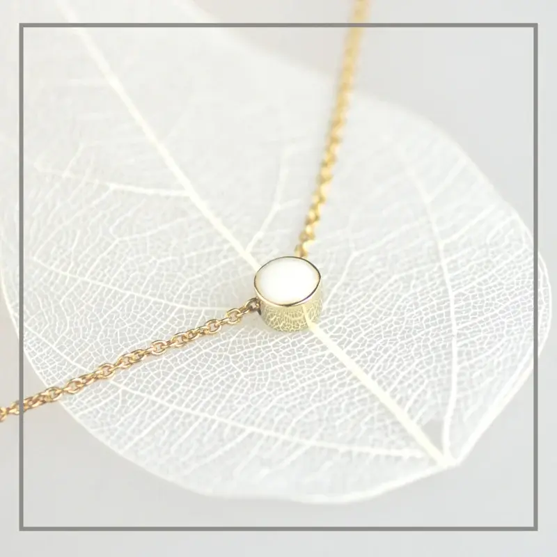Moedermelk Ketting Center Rond Goud