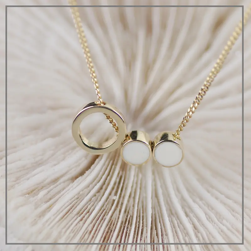 Moedermelk Ketting Circle of Love Double Goud