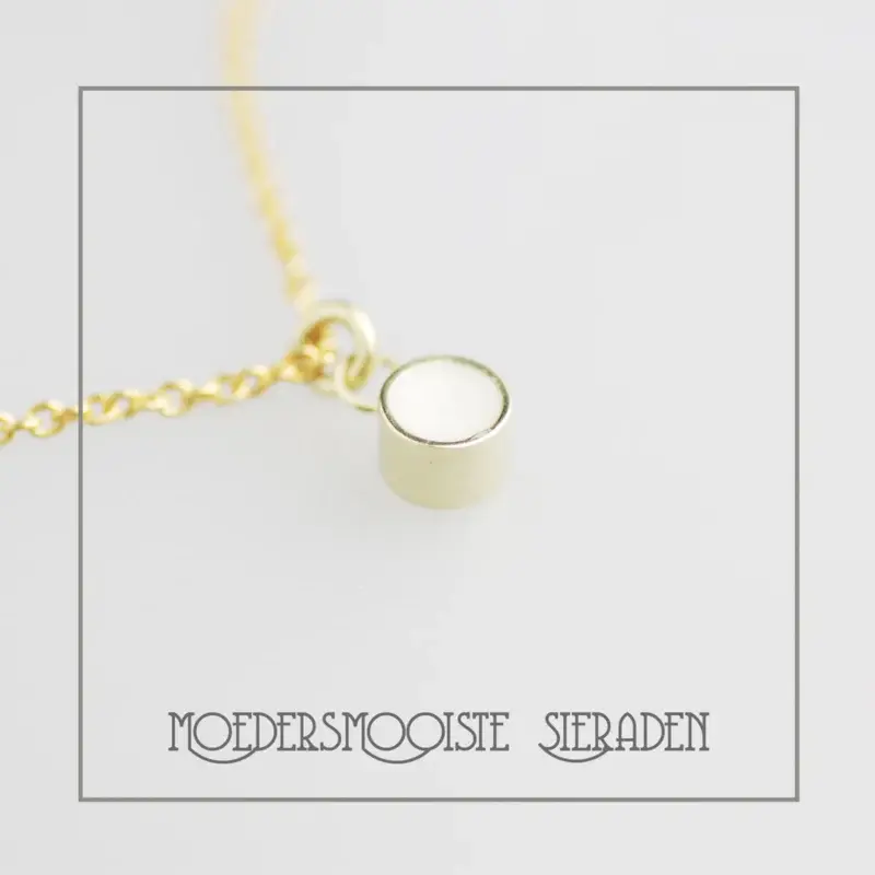 Moedermelk Ketting Cirkel van Goud