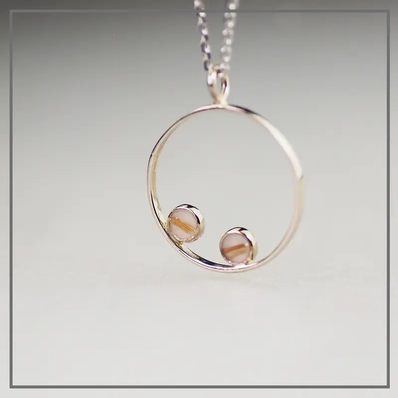 Moedermelk Ketting Design Grown in Witgoud
