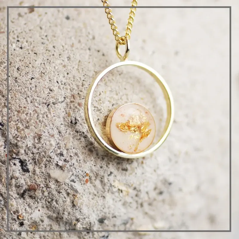 Moedermelk Ketting Design Plain van Goud