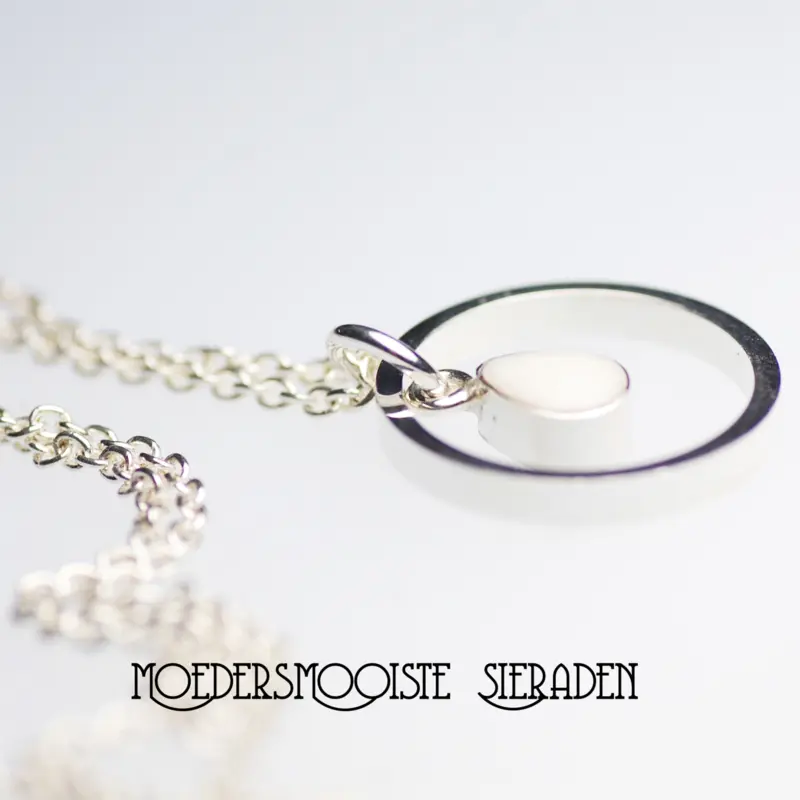 Moedermelk Ketting Druppel Dominique in zilver