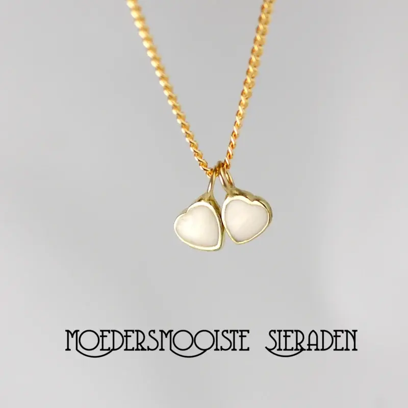 Moedermelk Ketting Golden Twin in Goud
