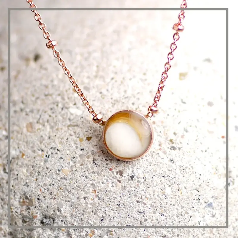 Moedermelk Ketting Harvey in Roségoud