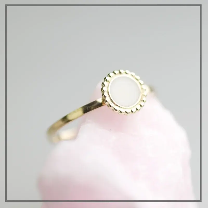 Moedermelk ring Alice Gold