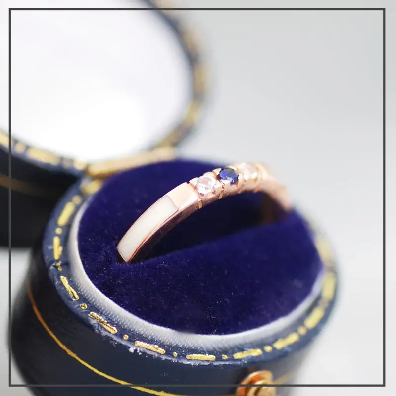 Moedermelk ring Capsule Rosegoud 3 Stones