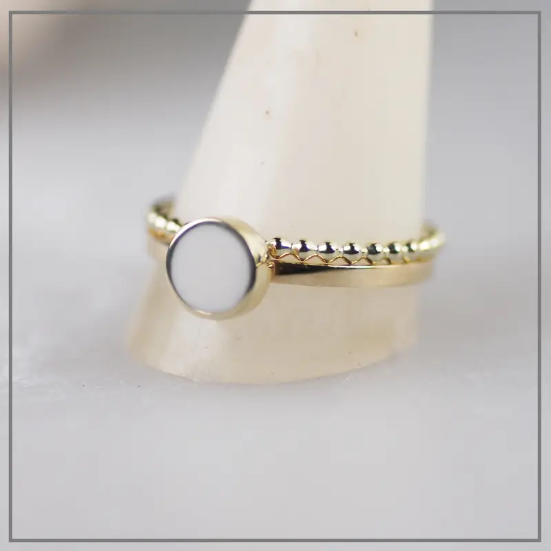 Moedermelk ring Charlotte Goud
