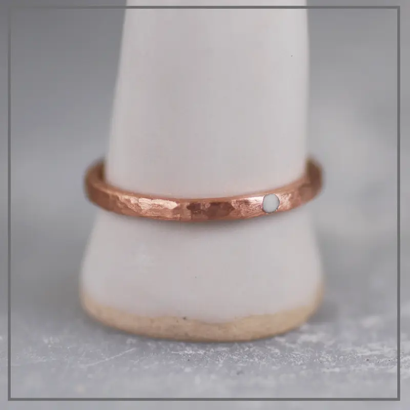 Moedermelk ring de Lieveling  Rosegoud