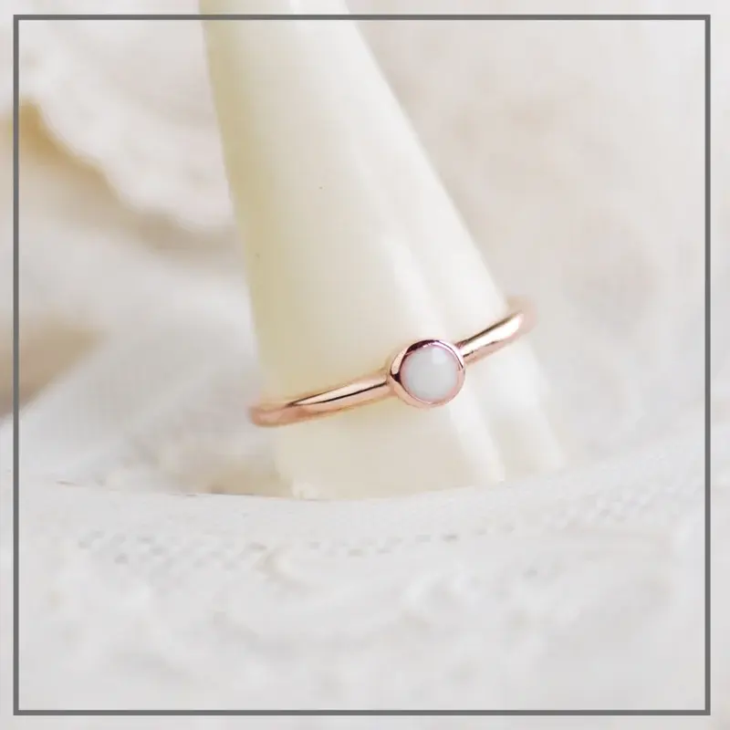 Moedermelk ring de Verbinding Klein Roségoud