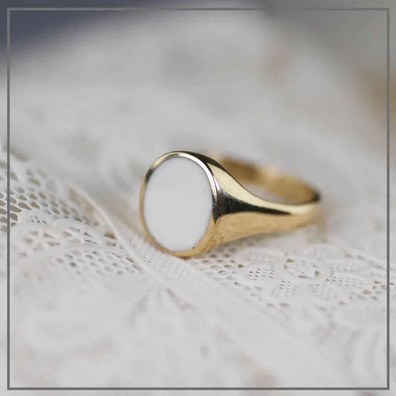 Moedermelk ring Frances Vintage Gold