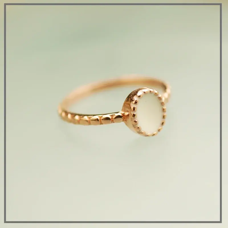 Moedermelk ring Gwenn Oval Rosegoud