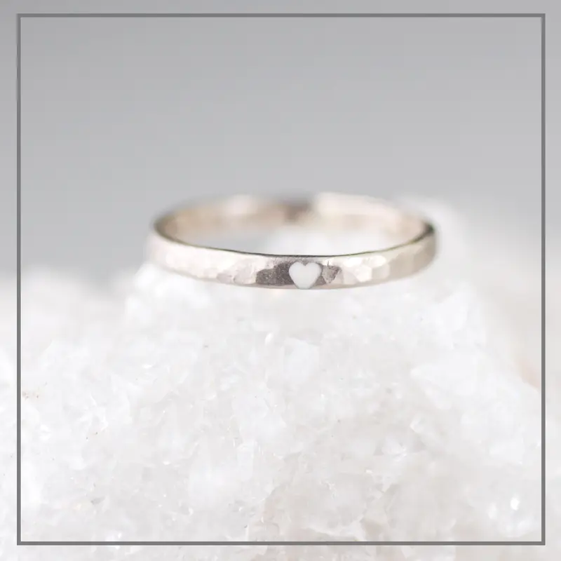 Moedermelk ring Hartendief Zilver