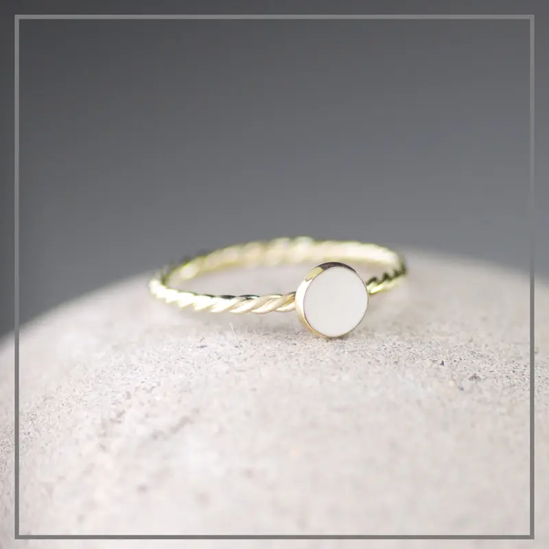 Moedermelk ring Jet Rond Goud