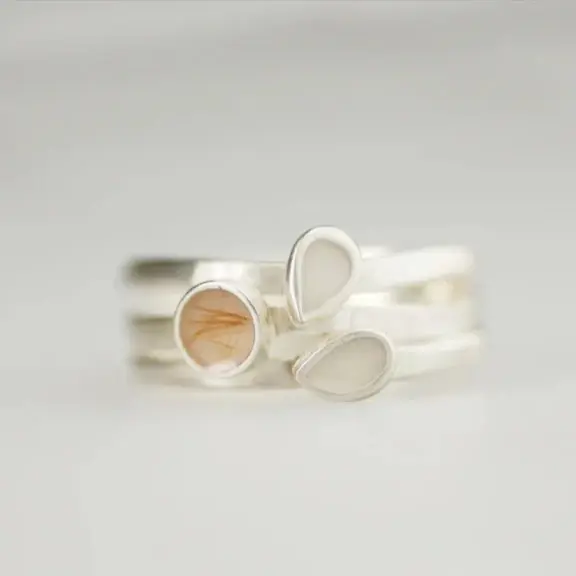 Moedermelk ring Kaieteur Mat Zilver