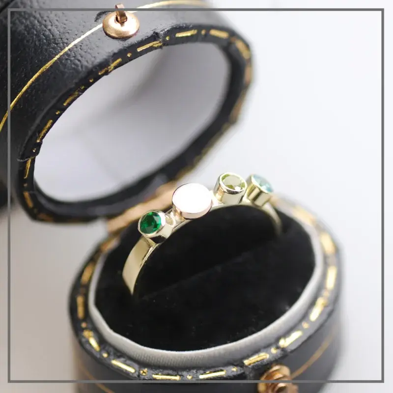 Moedermelk ring Lenn Gold 3 Stones