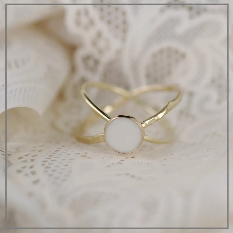 Moedermelk ring Lola Gold