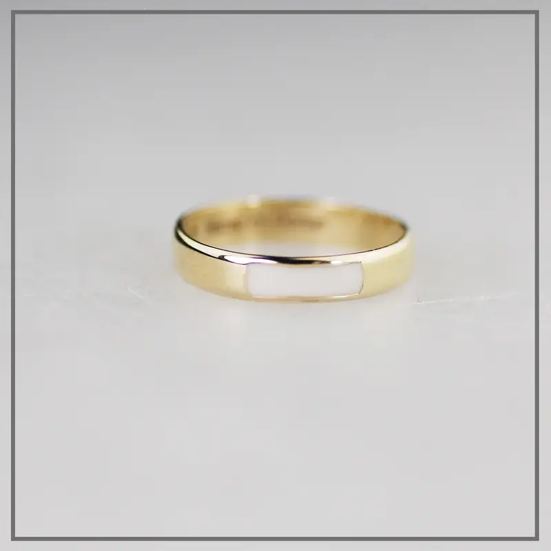 Moedermelk ring Low Natural Goud