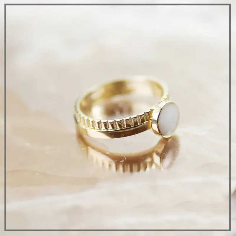 Moedermelk ring Nadia Goud