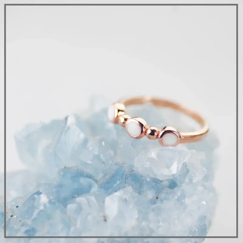 Moedermelk ring Ode aan Drie Rosegoud