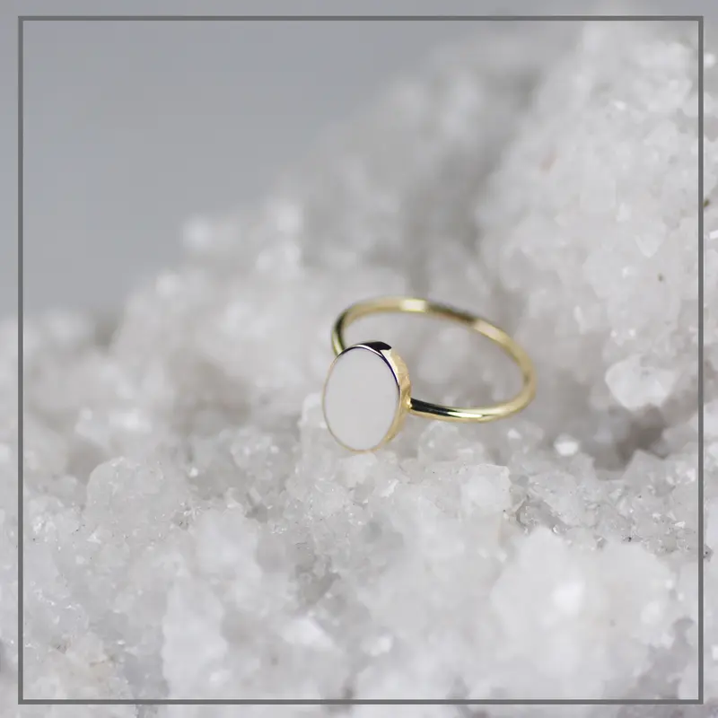 Moedermelk ring Shane Oval Gold