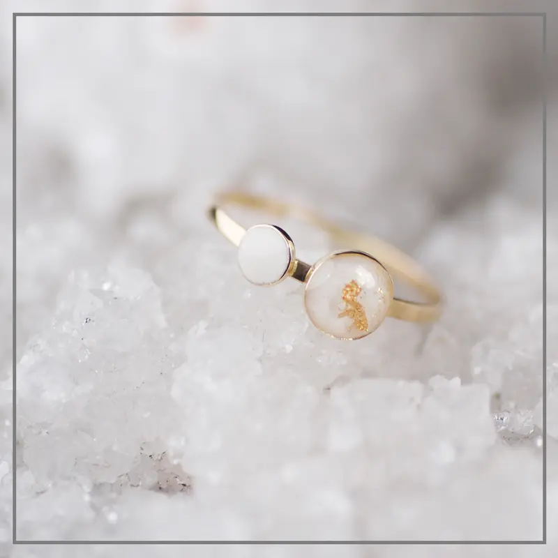 Moedermelk ring Sublime Double 14K goud