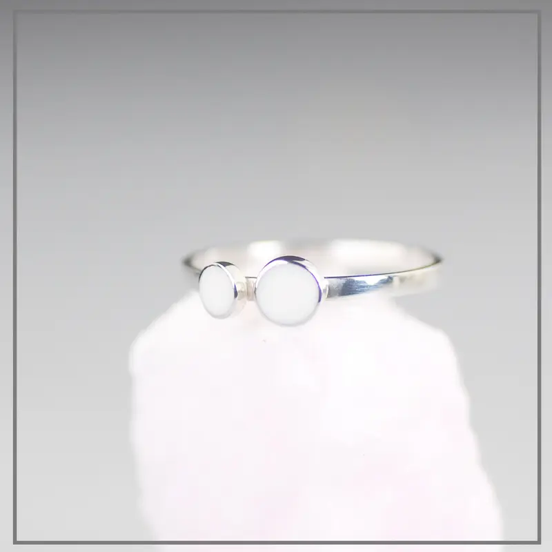 Moedermelk Ring Sublime Double Zilver