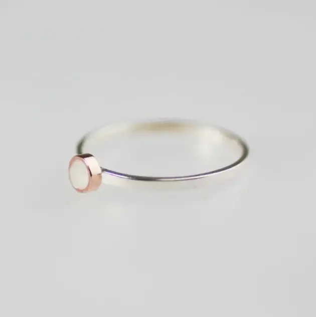 Moedermelk ring Zilver - Rosegoud
