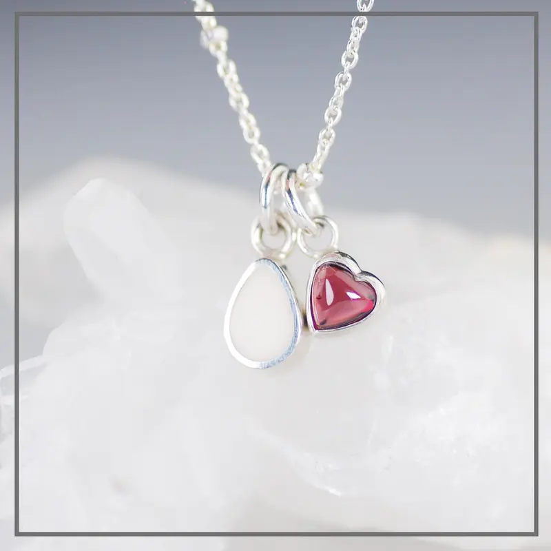 Moedermelk sieraad The Colour of Love Zilver