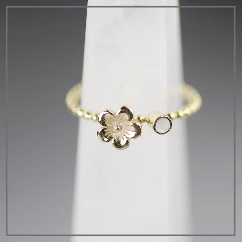 Moedermelkring Blossom & Growth #2 in Goud