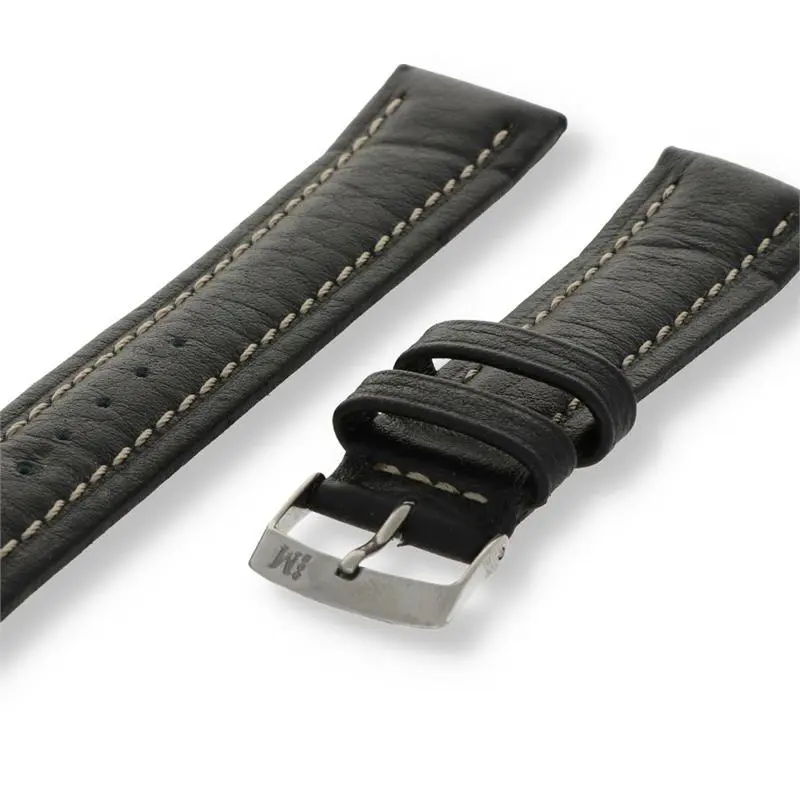 Morellato Basic Collection Horlogeband Leer Zwart Kuga