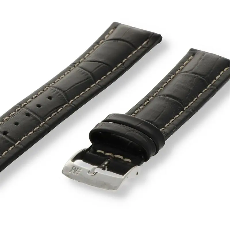 Morellato Basic Collection Horlogeband Leer Zwart Plus
