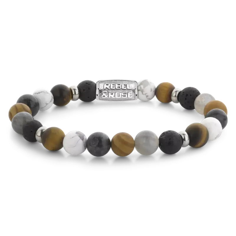 Mountain Cliff - 8mm - Heren Kralen Armband