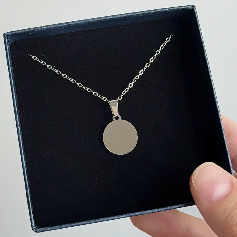 Munt Zilver | Graveerbare Ketting
