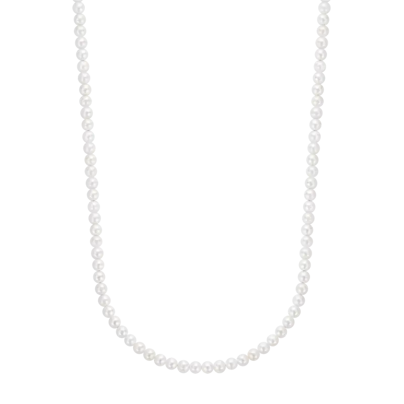 Necklace Pearl Gem Gold 4mm (38cm)