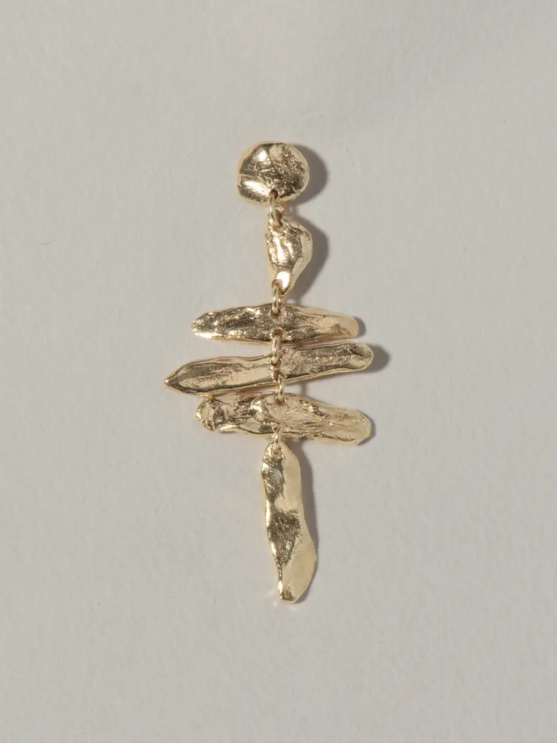Night bird | Gold Plated Silver
