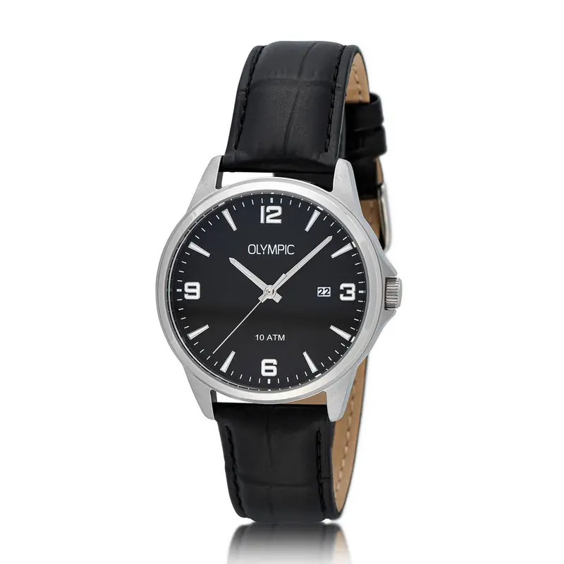 Olympic GLENN Leer Horloge OL26HSL079