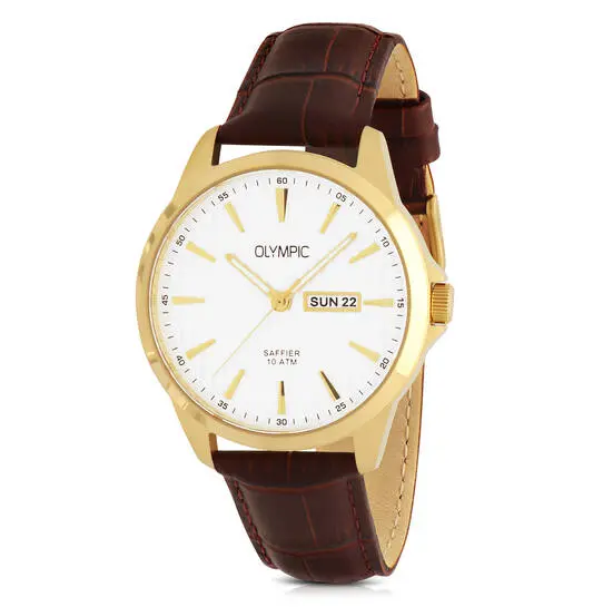 Olympic Horloge OL26HDL066 Bruin