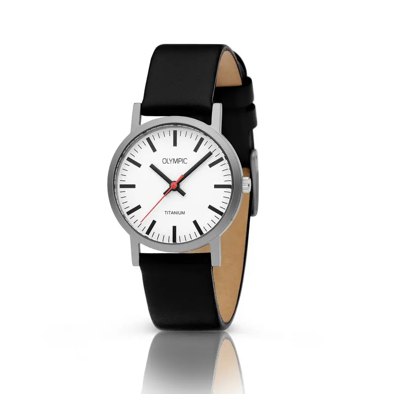 Olympic JOSH Titaan Leer Horloge OL26DTL068