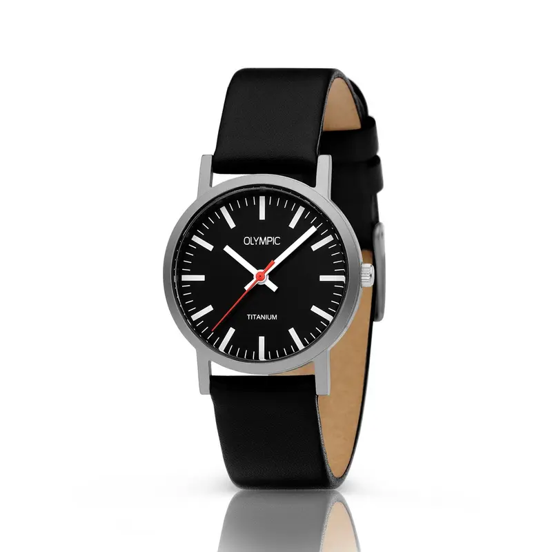 Olympic JOSH Titaan Leer Horloge OL26DTL070