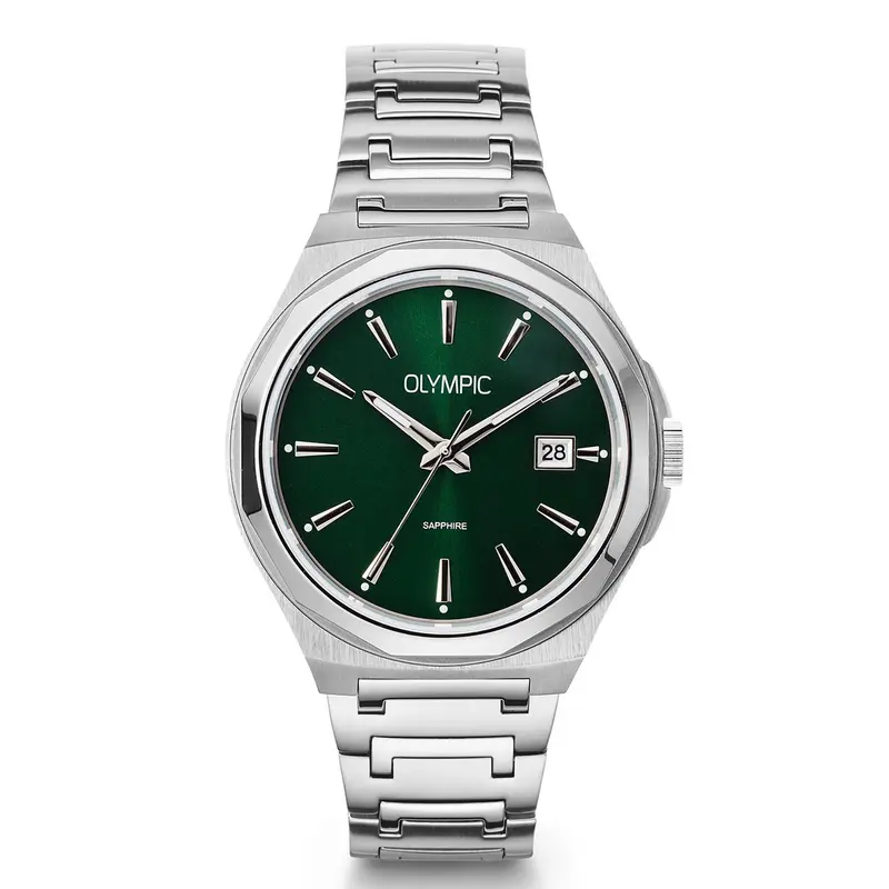 Olympic OL66HSS023 Momentum Horloge Heren Staal 44mm