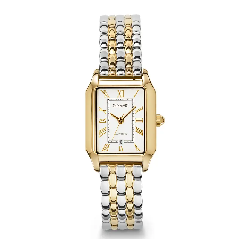 Olympic OL73DDS003B Nostalgia Horloge Dames Staal 23x33mm