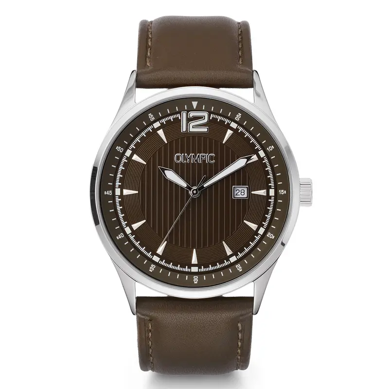Olympic OL75HSL004 Senne Horloge Heren Staal 43mm