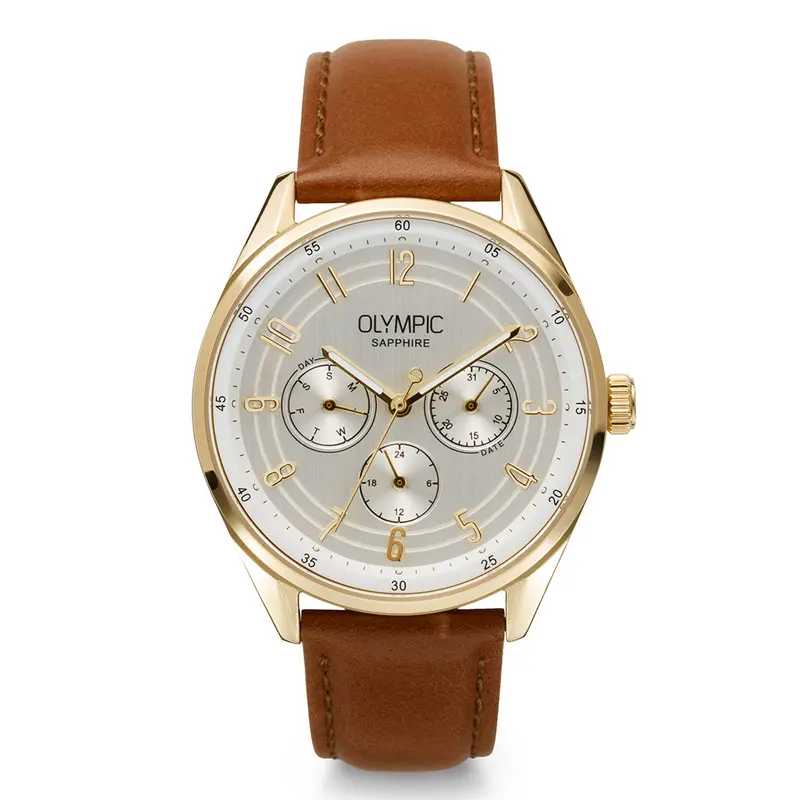 Olympic OL90HDL001 Daily Classic Horloge Heren Staal 40mm