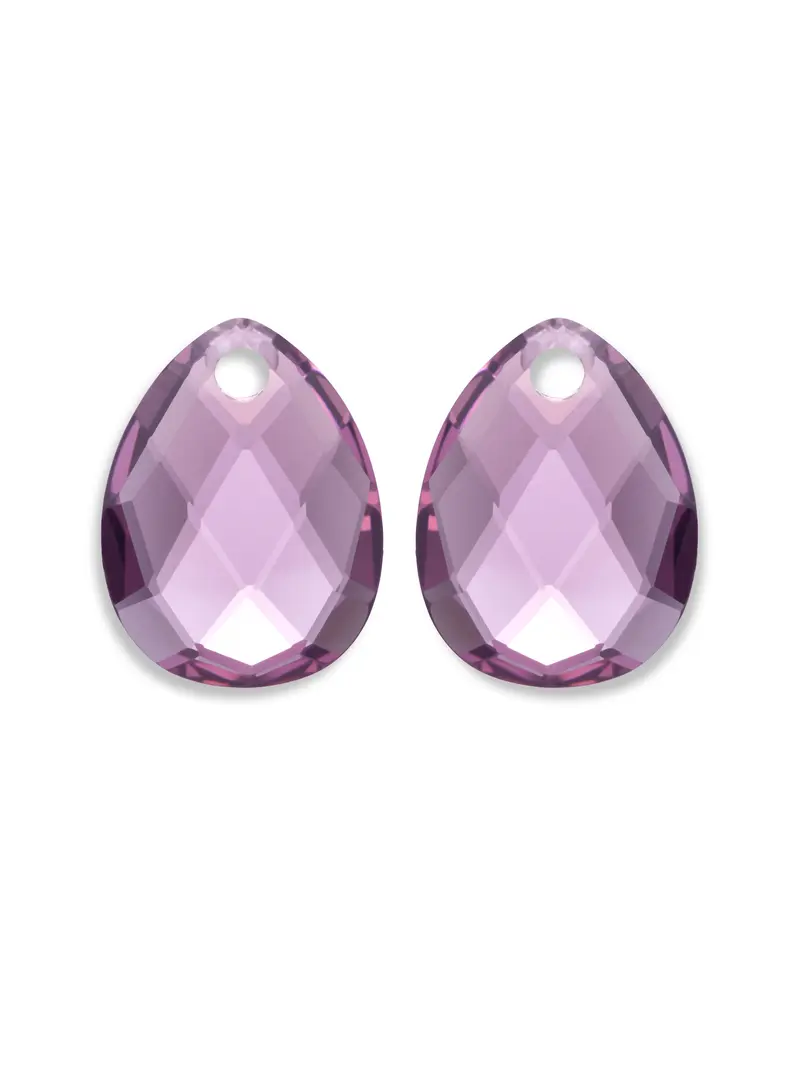 Oorbel Edelstenen Afterglow Aubergine Quartz
