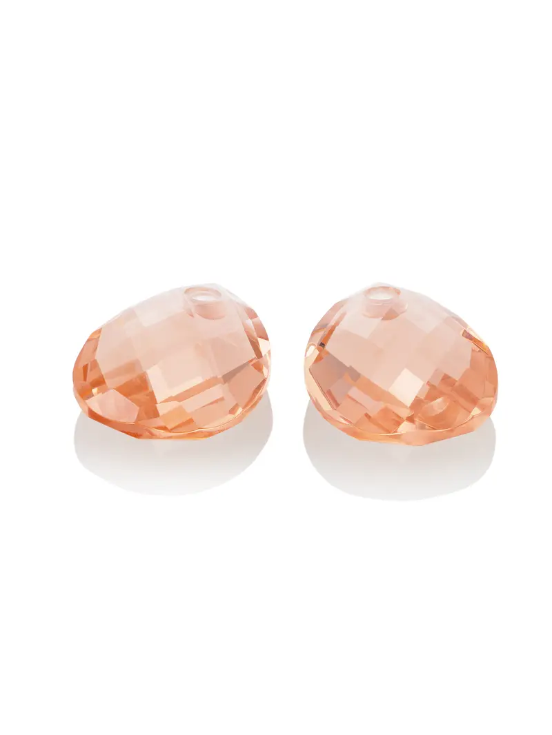 Oorbel Edelstenen Afterglow Champagne Quartz
